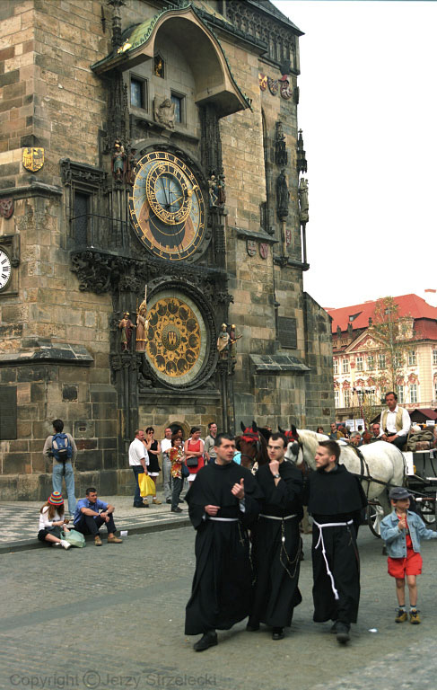 PRAHA, Stare Mesto Stary Ratusz z zegarem   Old Town Hall with the Astronomical Clock Orloy    Staromestská radnice s orlojem